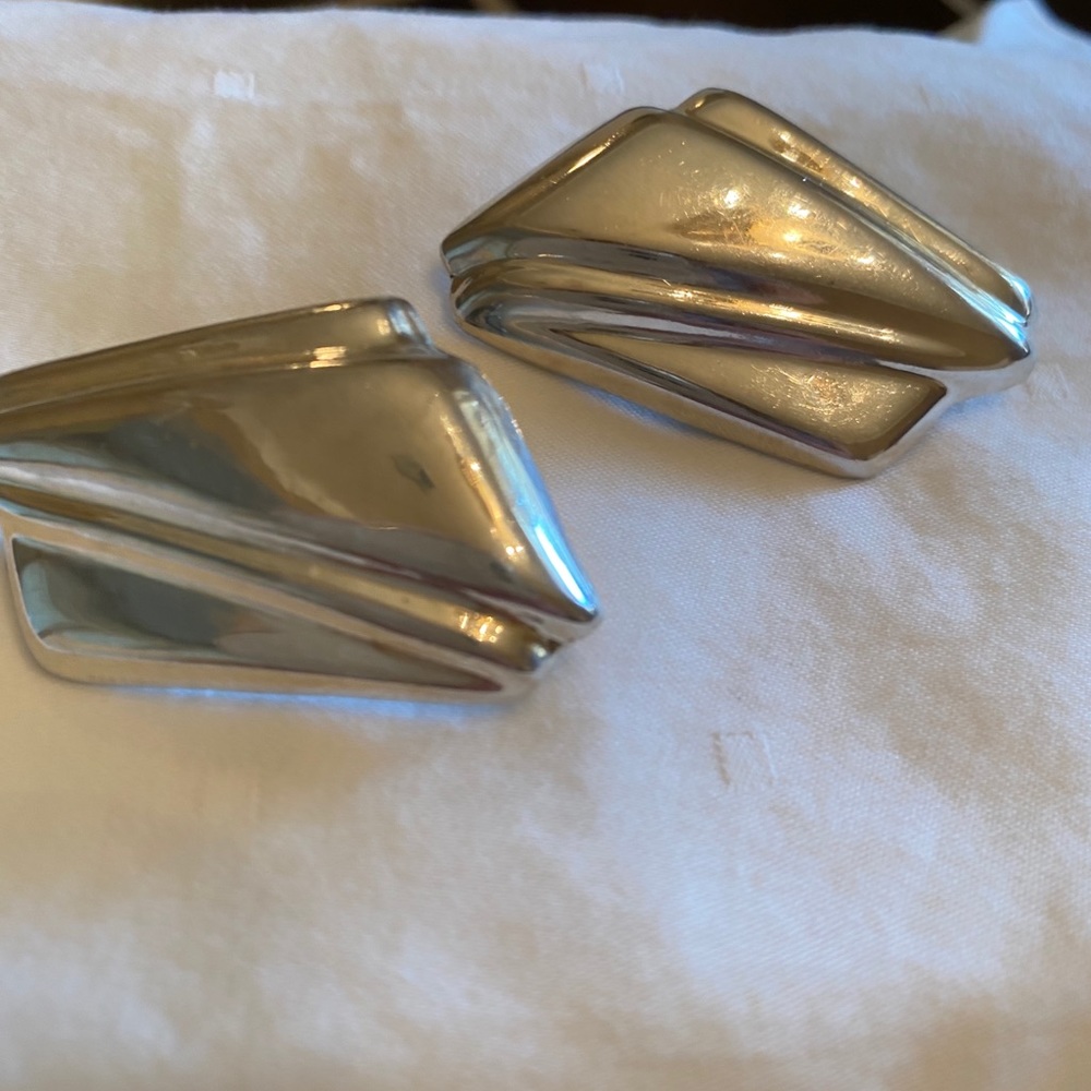 Silver Earrings - Clip on